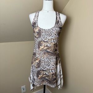 Animal Print Sleeveless Dress Seductions Y2K‎ Size Medium